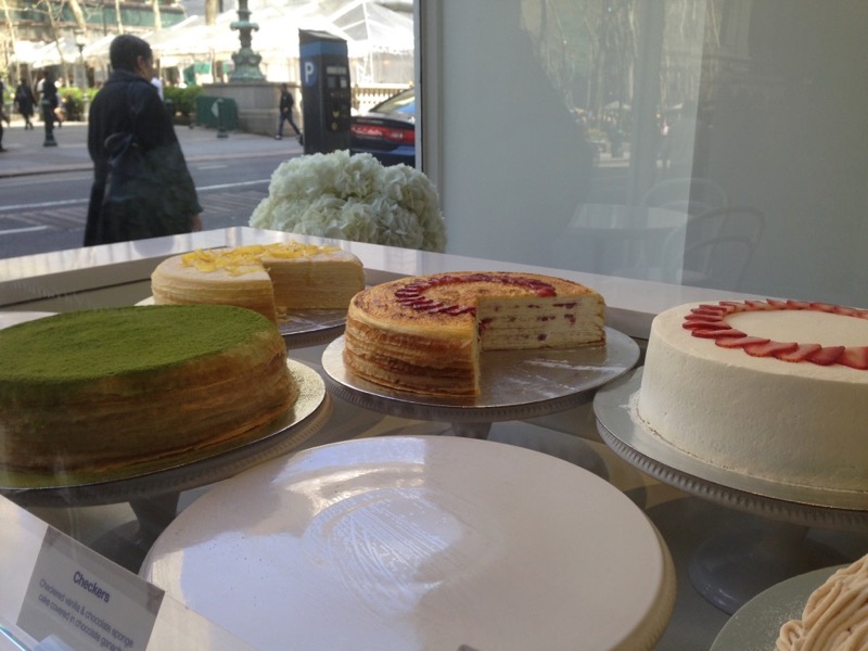Cakes by a window Lady M