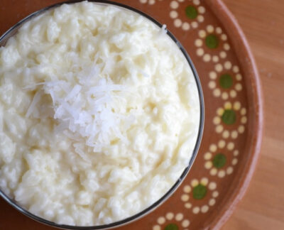 arroz con leche in bowl