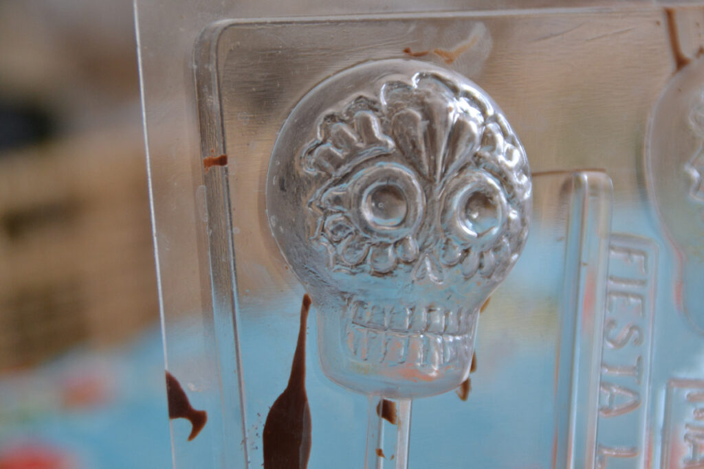 mexican hot chocolate plastic molds day of the dead