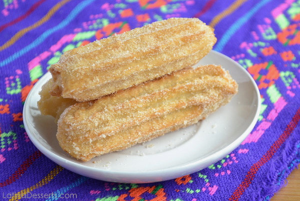 churros on a white plate