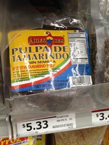 tamarind past on store shelf for sale