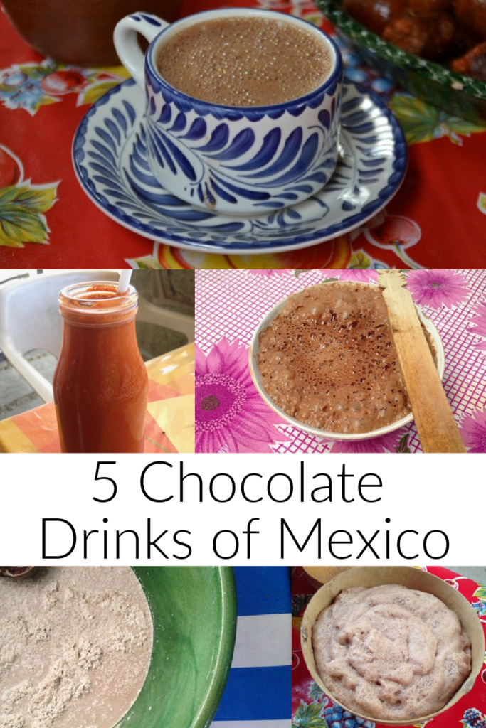 five chocolate drinks of mexico