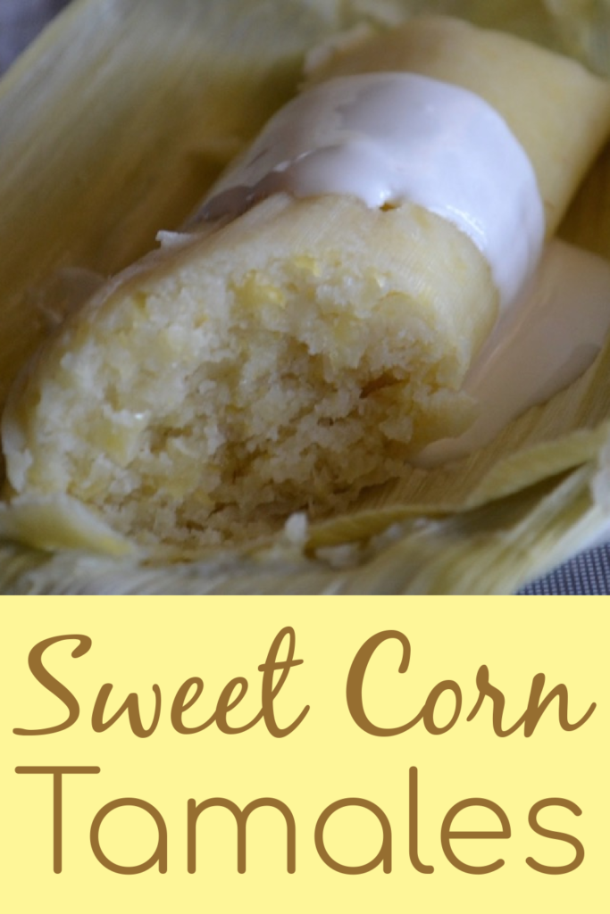 sweet corn tamale with sour cream 