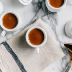 hot chocolate shots on table